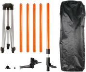 Штатив Neo Tools, 3.7 м, вбудований рівень, алюміній