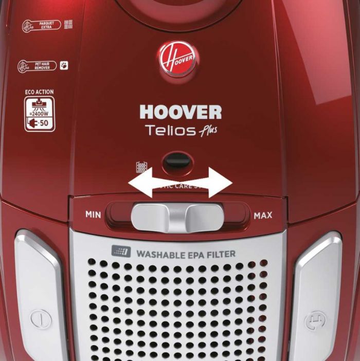 Пилосос із мішком Hoover TE70_TE75011 700Вт, 3.5л, Hepa, Червоний