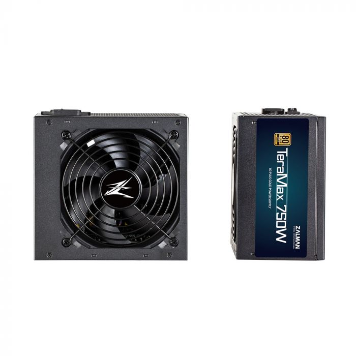 Блок живлення Zalman TERAMAX  (750W) >90%, 80+ Gold, 120mm, 1xMB 24pin(20+4)+10pin, 2xCPU 8pin(4+4), 3xMolex, 8xSATA, 4xPCIe 8pin(6+2), Fully Modular