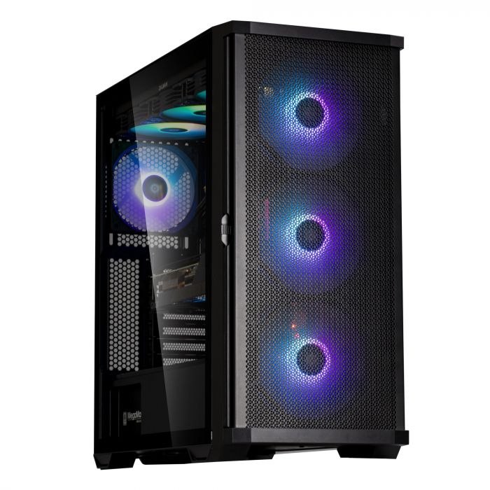Корпус Zalman Z10 Plus BLACK, MidT, 2xUSB3.0, 1 x USB Type-C, 3x140мм ARGB, 1x120мм ARGB, скло (бічна панель), без БЖ, чорний