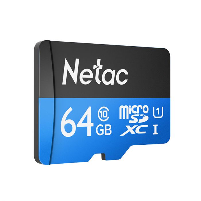 Карта пам'яті Netac microSD  64GB C10 UHS-I R80MB/s + SD