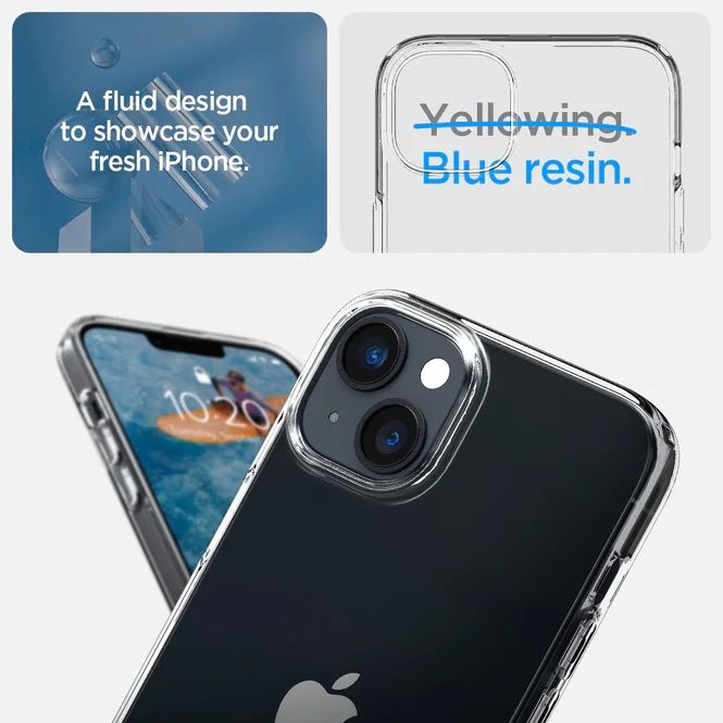 Чохол Spigen для Apple iPhone 14 Crystal Flex, Crystal Clear