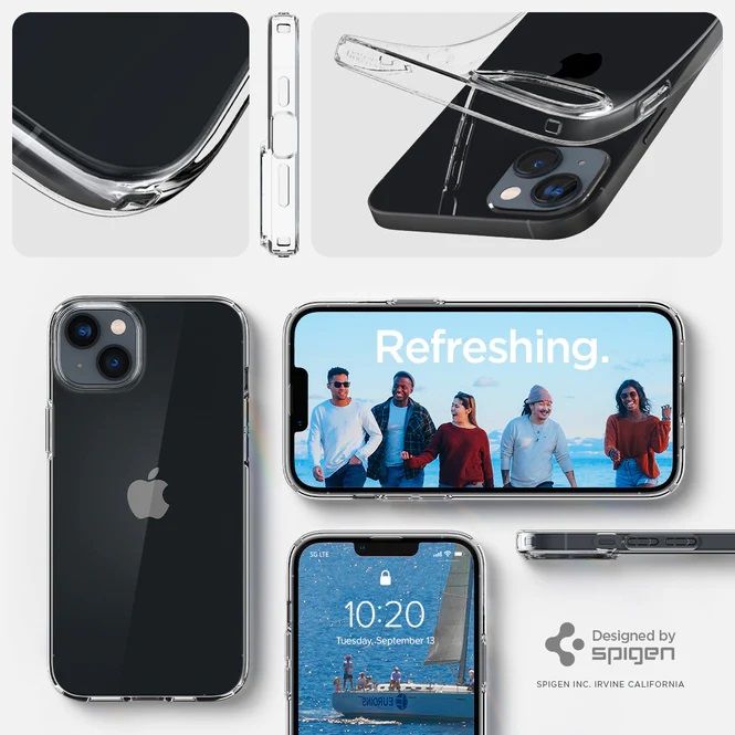 Чохол Spigen для Apple iPhone 14 Crystal Flex, Crystal Clear