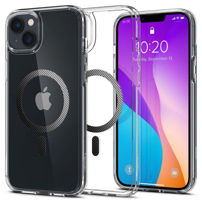 Чохол Spigen для Apple Iphone 14 Plus Ultra Hybrid MagFit, Carbon Fiber