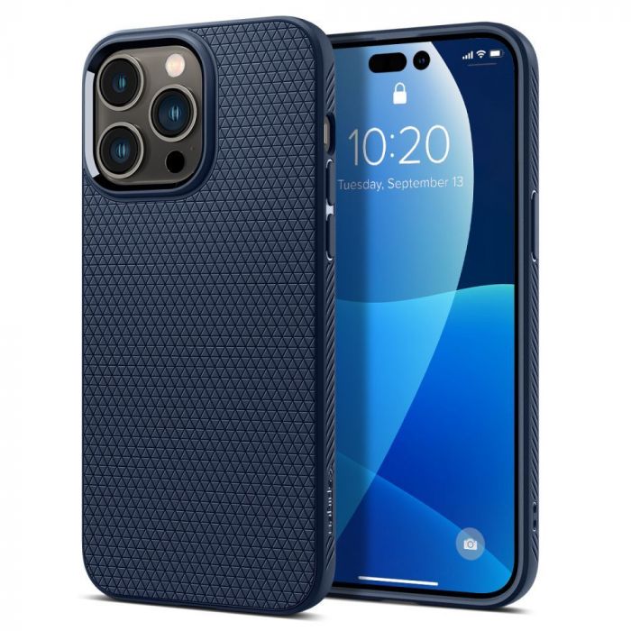Чохол Spigen для Apple iPhone 14 Pro Liquid Air, Navy Blue