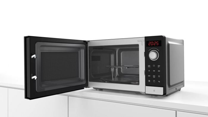 Мікрохвильова піч Bosch, 20л, електр. управл., 800Вт, гриль, дисплей, чорний