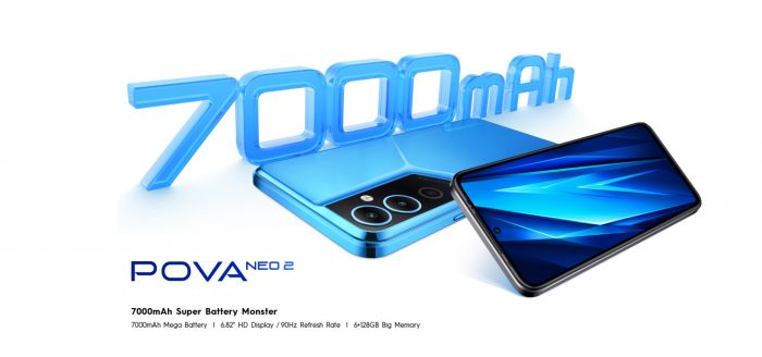 Смартфон TECNO POVA NEO-2 (LG6n) 4/64Gb 2SIM Cyber Blue