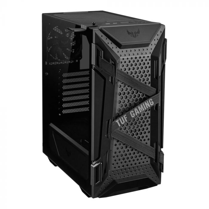 Корпус ASUS TUF Gaming GT301, без БП, 2xUSB3.1, 3x120mm ARGB Fans, Tempered Glass side, ATX, Black