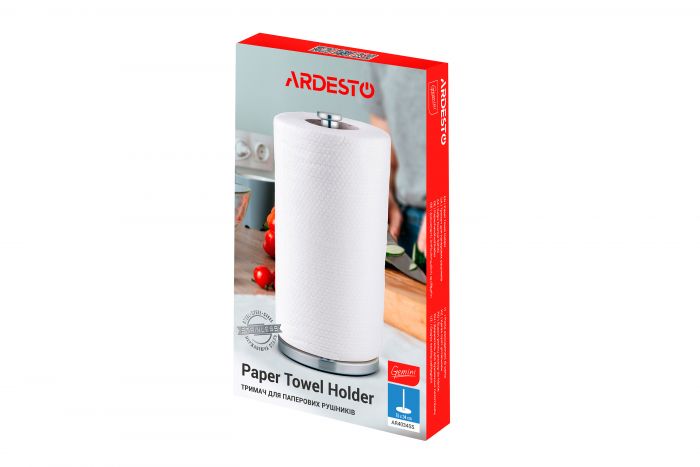 Тримач для паперових рушників Ardesto Gemini, 15*34 см, нержавіюча сталь