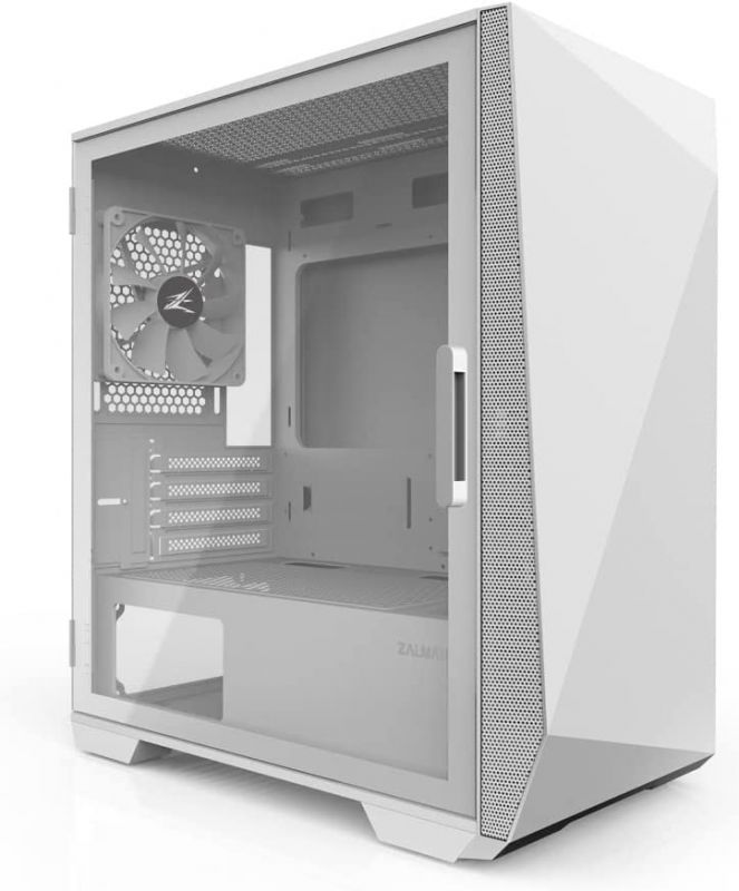 Корпус Zalman Z1 ICEBERG WHITE, без БЖ, 2xUSB3.0, 1xUSB2.0, 3x120mm Black fans, TG Side Panel, mATX, White