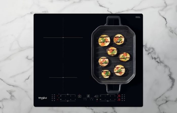 Варильна поверхня Whirlpool індукційна, 60см, розширена зона, чорний