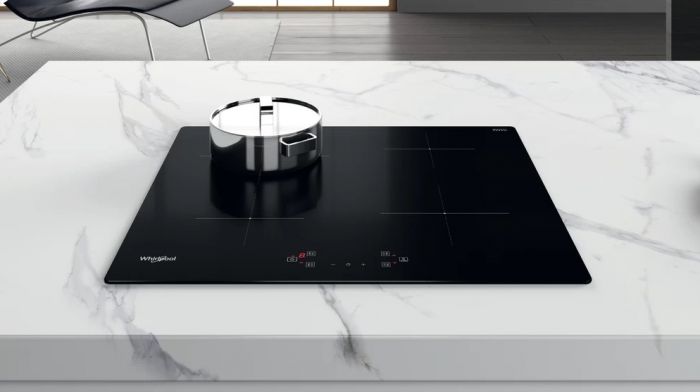 Варильна поверхня Whirlpool індукційна, 60см, розширена зона, чорний