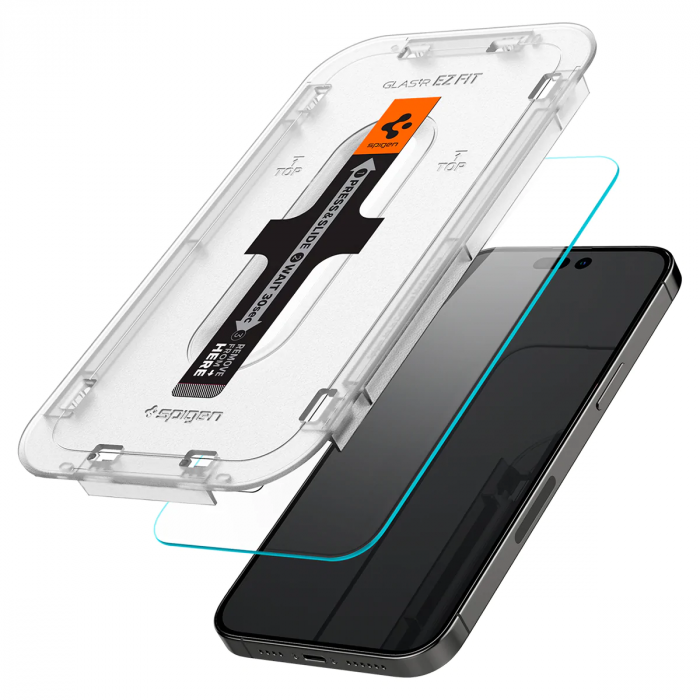 Захисне скло Spigen для Apple Iphone 14 Pro Glas tR EZ Fit (2 Pack), Clear
