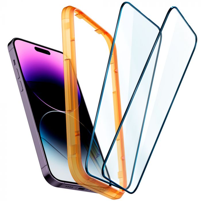 Захисне скло Spigen для Apple Iphone 14 Pro Max Glas tR Align Master FC (2 Pack), Black