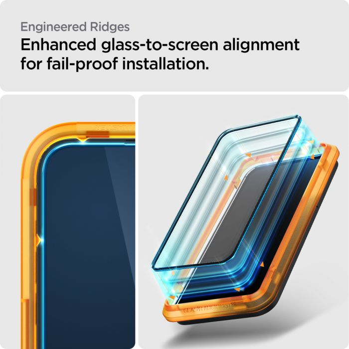 Захисне скло Spigen для Apple Iphone 14 Pro Max Glas tR Align Master FC (2 Pack), Black