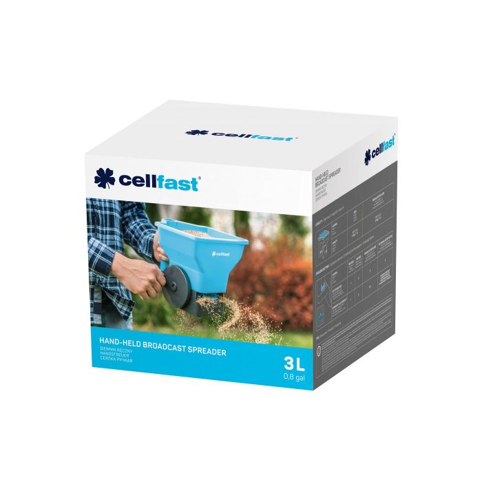 Сівалка Cellfast ручна, 3л, ширина розкиду 3.6м