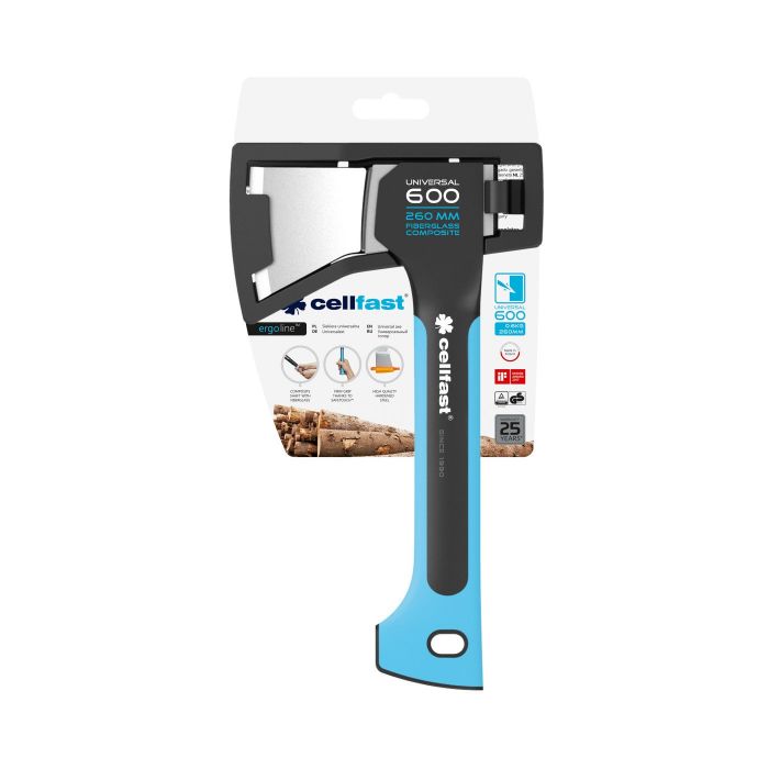 Сокира туристична Cellfast ERGO U600, 26 см, 0.6 кг