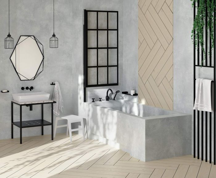 Полиця Deante Mokko пласка, чорна