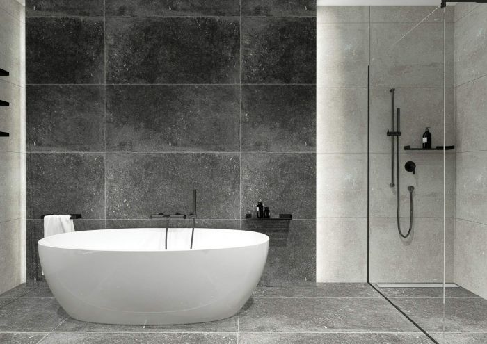 Полиця Deante Mokko пласка, чорна