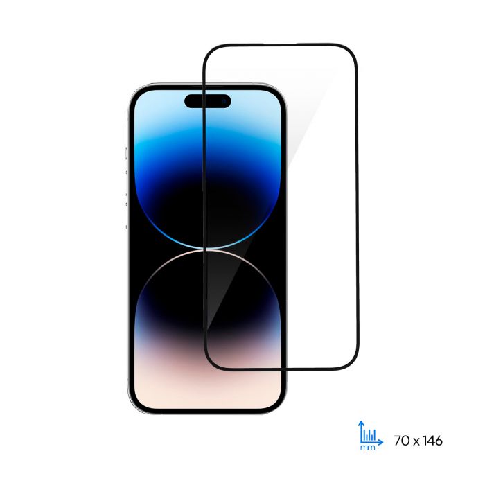 Захисне скло 2E для Apple iPhone 14 Pro(6.1), 2.5D FCFG,(1 Pack),black border
