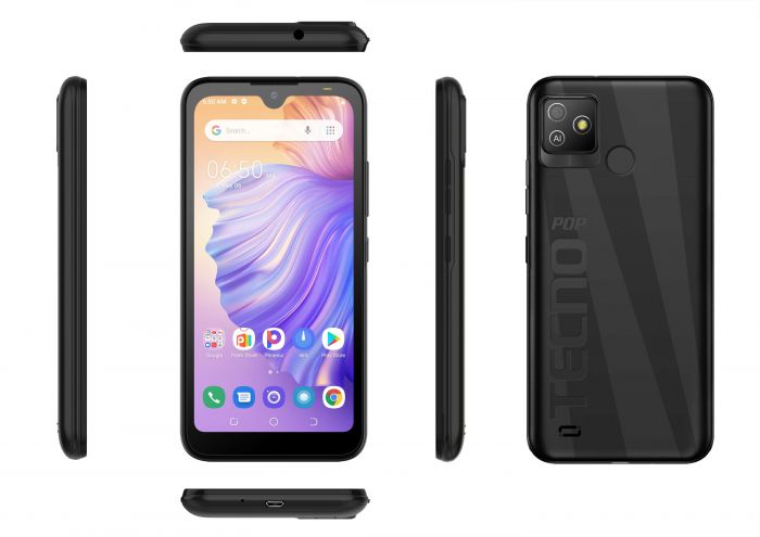 Смартфон TECNO POP 5 Go (BD1) 1/16Gb Dual SIM Aether Black