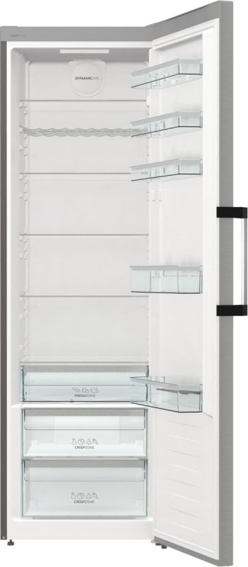 Холодильна камера Gorenje R619EAXL6, 186x60х66, 398л, А++, дисплей, зона св-ті, матовий нерж