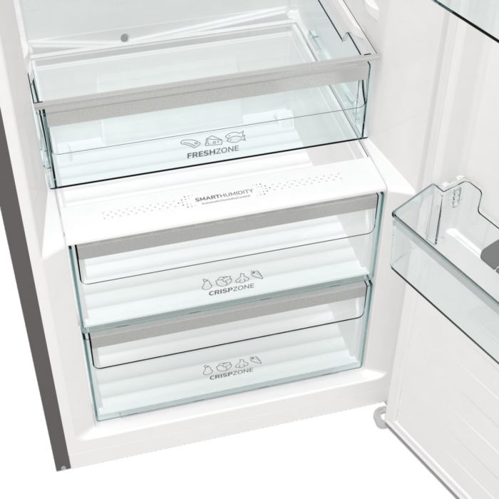 Холодильна камера Gorenje R619EAXL6, 186x60х66, 398л, А++, дисплей, зона св-ті, матовий нерж