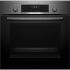 Духова шафа Bosch електрична, 66л, A, дисплей, конвекція, антрацит