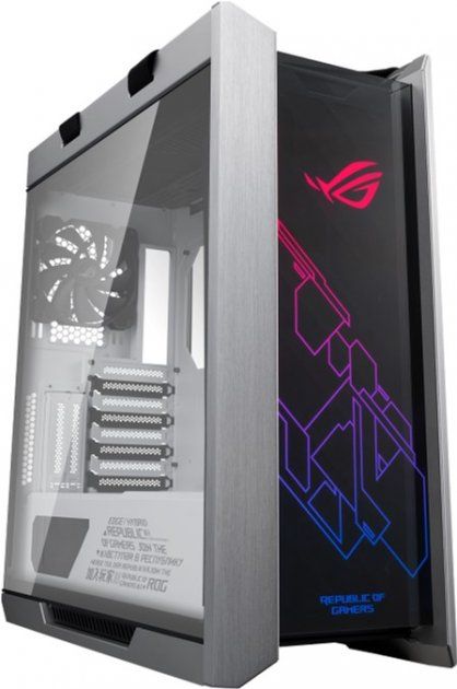 Корпус ASUS GX601 ROG Strix Helios White Edition, без БП, 5xUSB3.1, 4x140mm Fan, Tempered Glass front right left side, EATX, White, aluminum frame, Aura Sync RGB