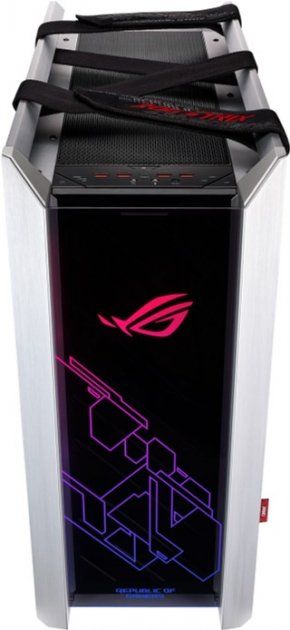 Корпус ASUS GX601 ROG Strix Helios White Edition, без БП, 5xUSB3.1, 4x140mm Fan, Tempered Glass front right left side, EATX, White, aluminum frame, Aura Sync RGB