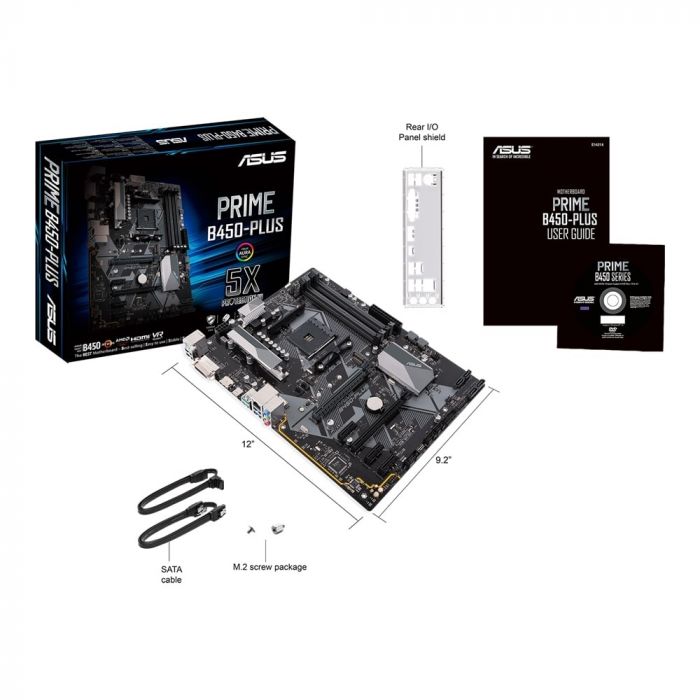 Материнcька плата ASUS PRIME B450-PLUS sAM4 B450 2xDDR4 HDMI-DVI ATX