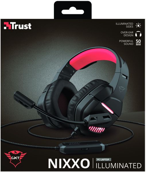Гарнітура игрова Trust GXT 448 Nixxo Illuminated Black