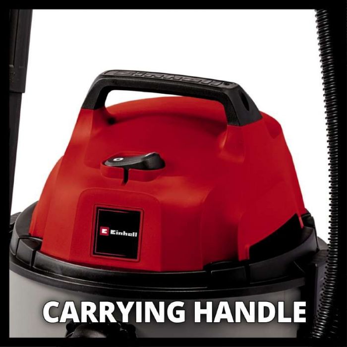 Пилосос Einhell TC-VC 1815, воооге/сухе прибирання, 1250 Вт, 15л, 180 мбар, 3.64 кг