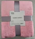 Плед Ardesto Flannel, 160х200см, рожевий, 100% поліестер