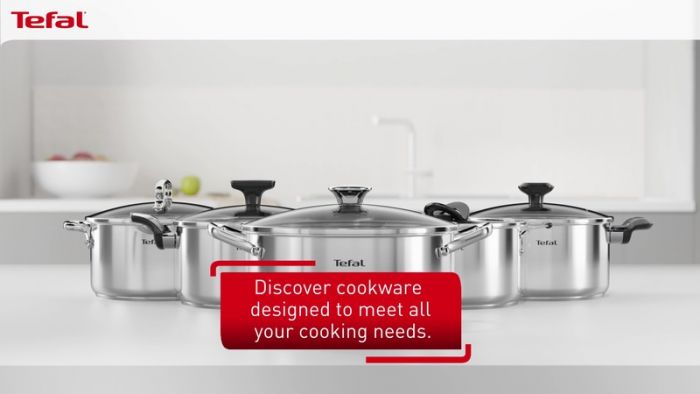 Сковорода Tefal Intuition ВОК, 28см, покриття Titanium, індукція, Thermo-Spot, нерж.сталь