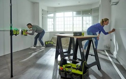 Нівелір лазерний Ryobi RB360GLL, 25 м, 360 °, зелений колір променя