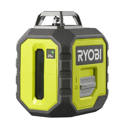 Нівелір лазерний Ryobi RB360GLL, 25 м, 360 °, зелений колір променя