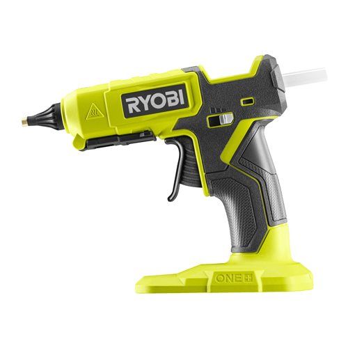 Пістолет клейовий Ryobi RGL18-0 акумуляторний ONE+,18В, стрижні 11/12 мм, 2 режими 200/130 град., solo (без АКБ та ЗУ)
