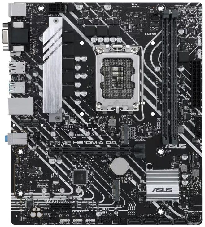 Материнcька плата ASUS PRIME H610M-A D4-CSM s1700 H610 2xDDR4 M.2 HDMI-VGA-DP mATX
