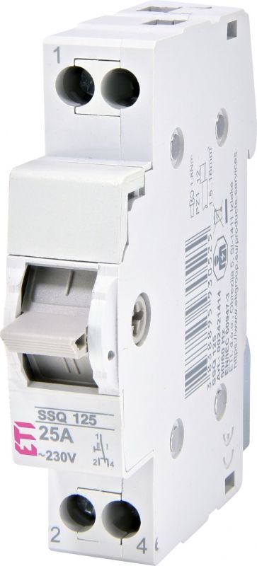 Перемикач навантаження ETI SSQ 140 "1-0-2", 1p 40A