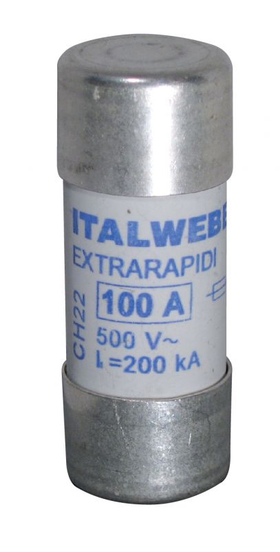 Запобіжник ETI CH22UQ/100A/500V aR (200 kA)