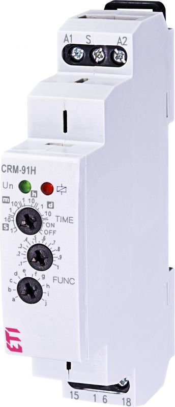 Багатофункціональне реле часу ETI CRM-91H 230V (1x16A_AC1)