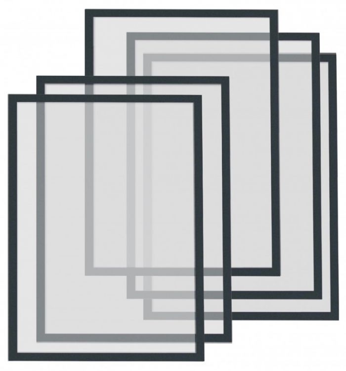 Рамки магнітні A4 чорні Magnetofix Frame Black Set