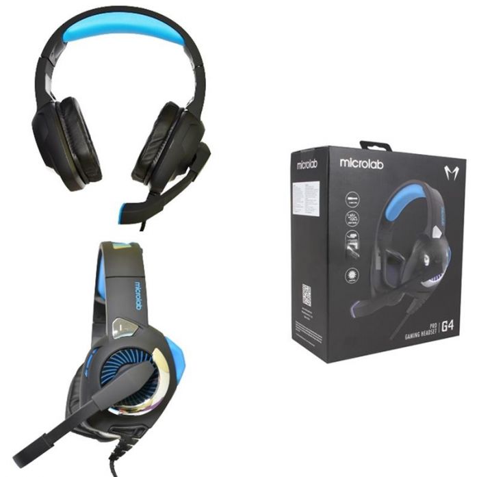 Гарнітура MICROLAB Black,Blue