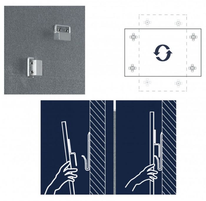 Дошка скляна магнітно-маркерна 1200x900 біла Magnetoplan Glassboard-White