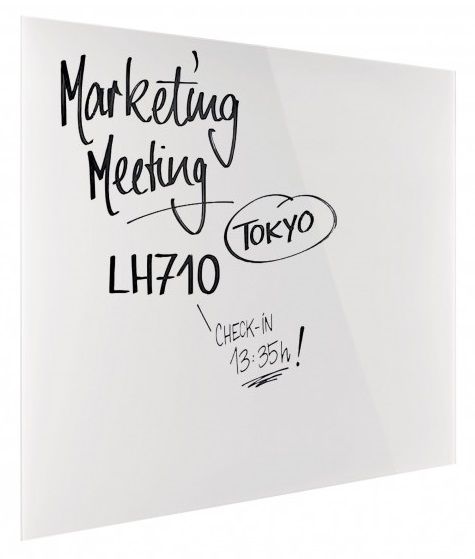 Дошка скляна магнітно-маркерна 1200x900 біла Magnetoplan Glassboard-White