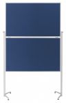 Дошка модераційна мобільна доладна 1200x1500 синя Magnetoplan Evolution+ Folding Felt-Blue Mobile