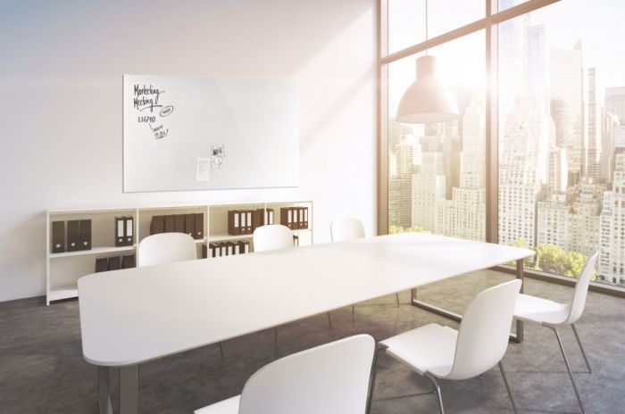 Дошка скляна магнітно-маркерна 1500x1000 біла Magnetoplan Glassboard-White