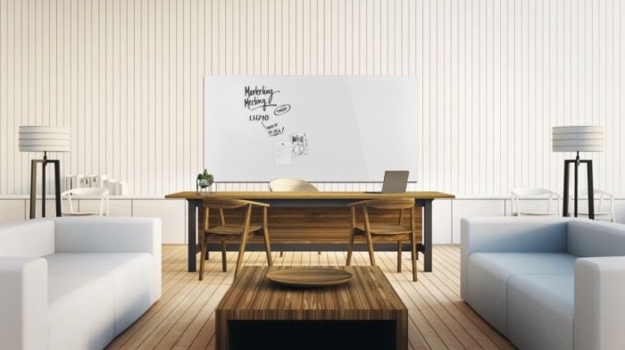 Дошка скляна магнітно-маркерна 2000x1000 біла Magnetoplan Glassboard-White