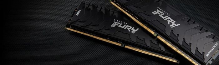Пам'ять ПК Kingston DDR4 16GB KIT (8GBx2) 2666 FURY Renegade Black
